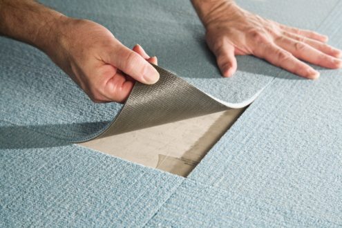 Укладка ковровой плитки: технология монтажа